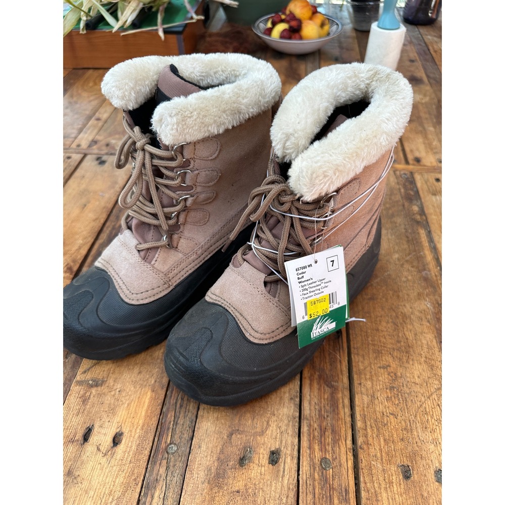 NWT Itasca Women 7‎ Buff Winter Snow Boots Insulated Faux Fur Trim
Mountaincore